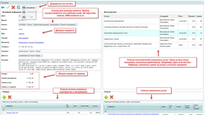 Programul pentru clinica veterinara, cu un pachet complet de funcții necesare