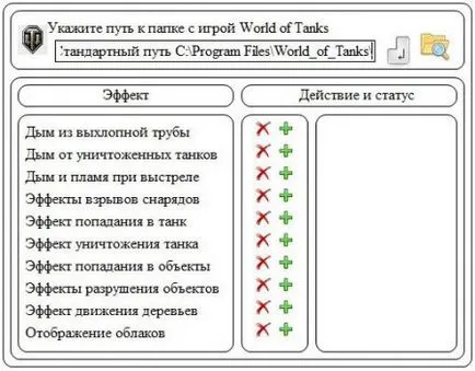 Tweaker WOT Programul plus pentru a descărca World of Tanks