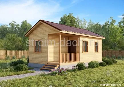 Псков област изграждане на дървени къщи от профилирани дървен материал от естествена влажност