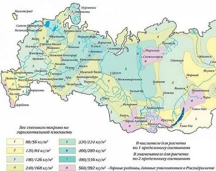 Calculul sarcinii de zăpadă pe acoperiș on-line cum să calculeze zăpadă admisă și sarcina de vânt,