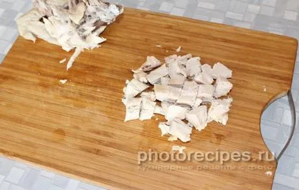 Lé csirke és árpa - fényképek receptek