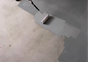 Javítás betonon a garázsban