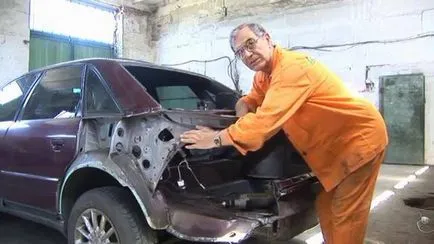 Reparare automobile (Audi), după un accident grav cu mâinile (partea 1)