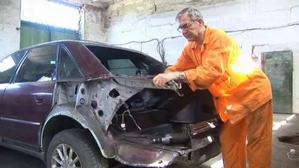 Reparare automobile (Audi), după un accident grav cu mâinile (partea 1)