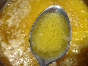 Recept olvasztott vaj vagy ghee rúd, az első vegetáriánus