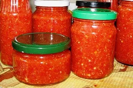 Rețetă de tomate - lumina - iarna - cu hrean și fără