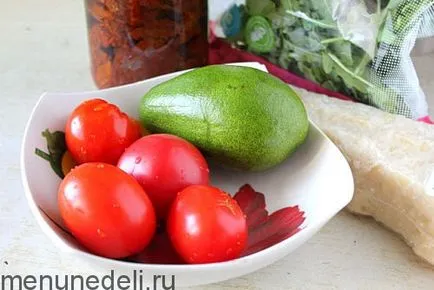 Recept saláta avokádó és szárított paradicsommal