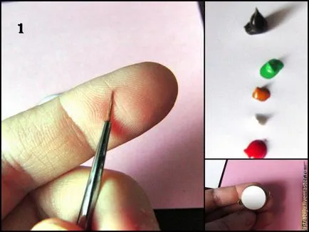 Desenați o pictura in miniatura pe plastic „Pink Tulip“ - artizani echitabil - manual, lucrate manual