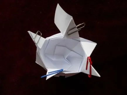 flori Origami - - Roza Kavasaki figurine confecționate din hârtie cu propriile mâini