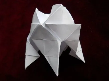 flori Origami - - Roza Kavasaki figurine confecționate din hârtie cu propriile mâini