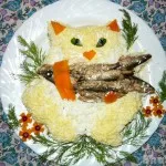 риболов Cat - - Салата с цаца - кулинарен сайт Shate