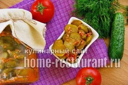 Uborkasaláta télen grúz recept egy fotó