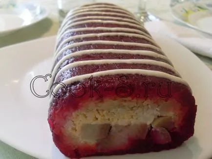 Roll „hering alatt bunda” - lépésről lépésre recept fotókkal snack