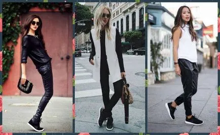Abból, amit feketében cipők lány - akár a trend!