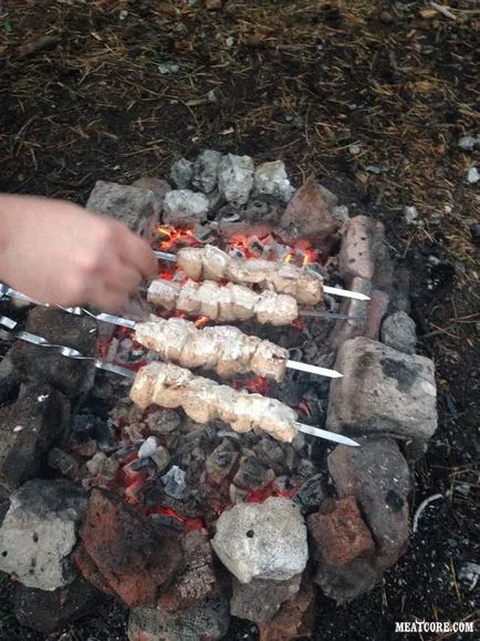 Kebab a természet a barátokkal, vagy eltölteni egy jó hétvégi