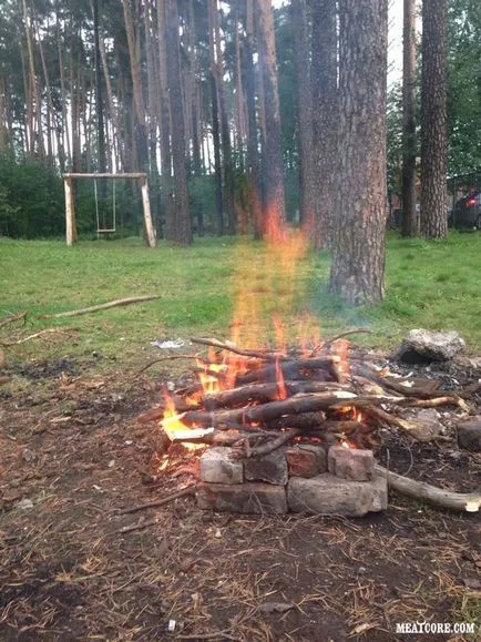 Kebab a természet a barátokkal, vagy eltölteni egy jó hétvégi