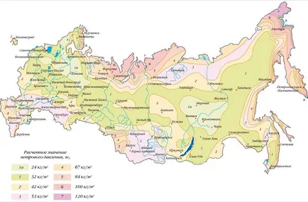 Zăpadă și vânt părți din România - harta și tabelul