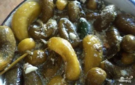 Pickles nélkül ecet a téli - lépésről lépésre recept fotók