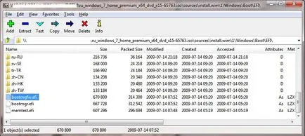 Create boot vaku windows 7 UEFI rendszer, a Windows rendszergazdák