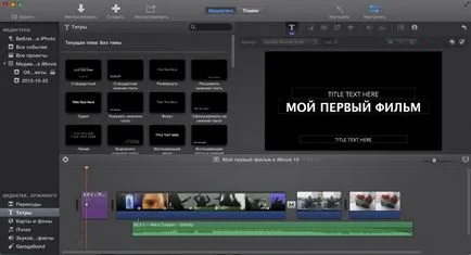 Hozzon létre egy projekt iMovie 10