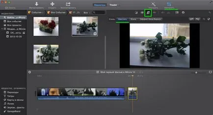 Hozzon létre egy projekt iMovie 10