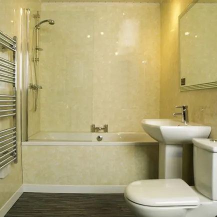 PVC fal panelek a fürdőszobában (44 fotók) telepítése vízálló laminált panelek saját