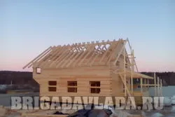 Construcția de case din bare profilate din Moscova și regiunea Moscova - „Brigada Vlad“