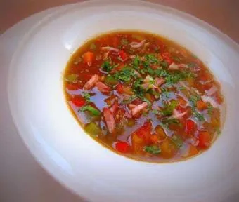 Supa Piti - pas cu pas reteta fotografie într-o cratiță în azeră