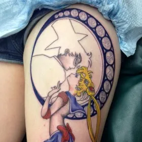 moon, tatuaj