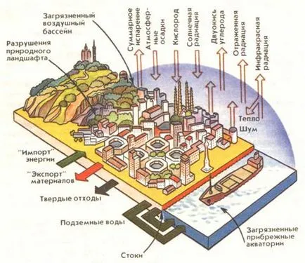 Изкуствените системи и тяхното взаимодействие с околната среда, градът като сложна система от направени от човека