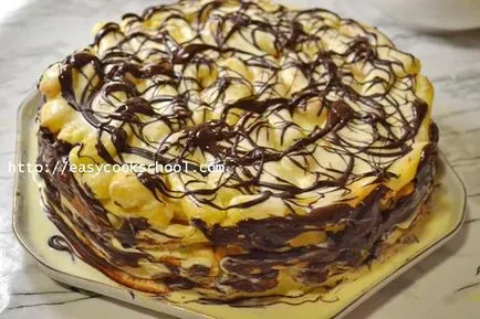 Cake „női ujjak” recept fotókkal lépésről lépésre, egyszerű receptek