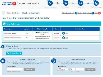 Turkish Airlines online regisztrációt - hogyan kell regisztrálni a Turkish Airlines Online