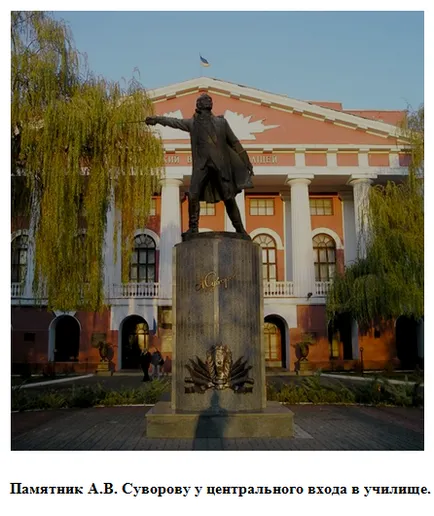 Проучване на Военното училище на Суворов, мястото на завършилите Киев Суворов Военното училище