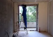 Instalarea unei ferestre franceze