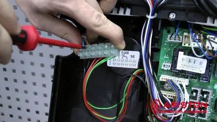 Монтаж и свързване на залата за програмиране - термостат на котела на газ