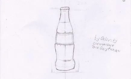 lectii de pictura - cum să atragă un creion etape Coca-Cola