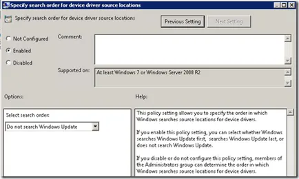 Instalarea dispozitivelor în Windows 7 fără drepturi de administrator, ferestre pentru administratorii de sistem