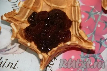 Waffle kosarak - a recept egy fotó