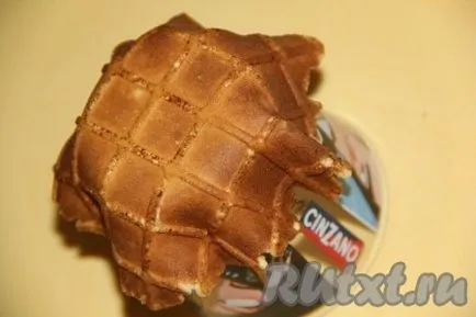 Waffle kosarak - a recept egy fotó