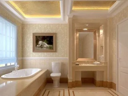 Fürdőszoba a görög stílusban képet lakberendezési ötletek