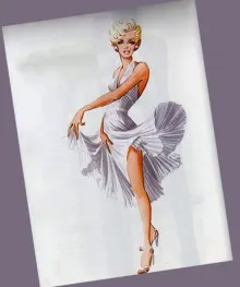Estélyi ruha Köntös la Marilyn Monroe (minta - rendszer) - 