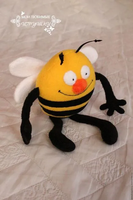 Пролет пчели - текстилна играчка - честни майстори - ръчна изработка, ръчно изработени