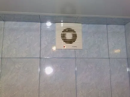 Szagelszívó a WC és a fürdőszoba berendezések ventilátor, szelep