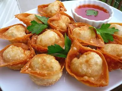 Wonton рецепта със снимка