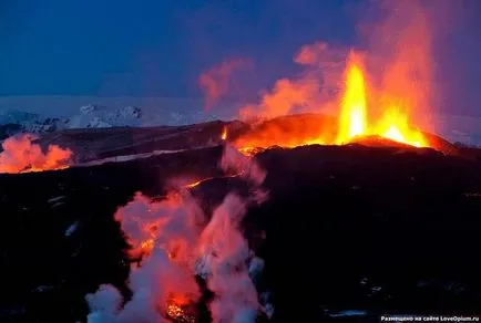 belsejében a vulkán