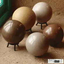 Японските глинени топки dorodango, macterskaya