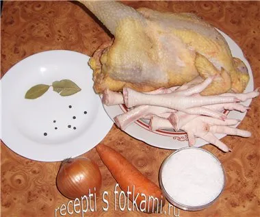 Желирано пиле - стъпка по стъпка рецепти снимки