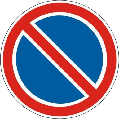 A jel „nem parkoló” jele akció, parkolás alatt a megjelölés és a büntetés érte