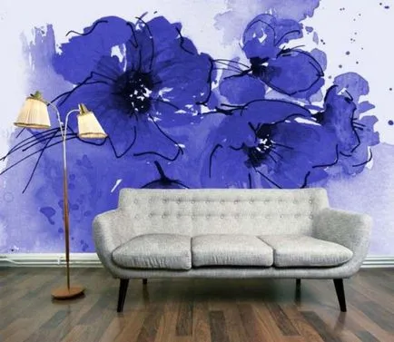 Akvarell falak - világos és szokatlan módon díszíteni a házat