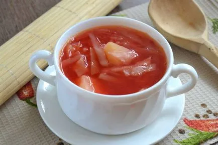 Супа вегетарианска диета - стъпка по стъпка рецепта със снимки на